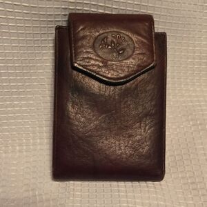 Buxton Top Grain Cowhide Leather Woman Bifold Wallet, Brown